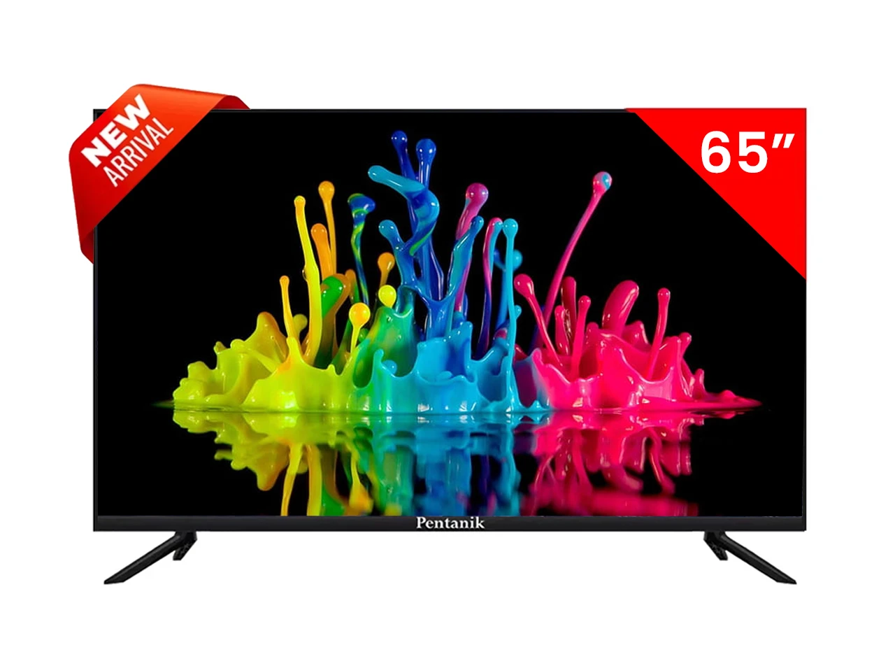 Pentanik 65 inch Smart Android 4K Voice Control TV
